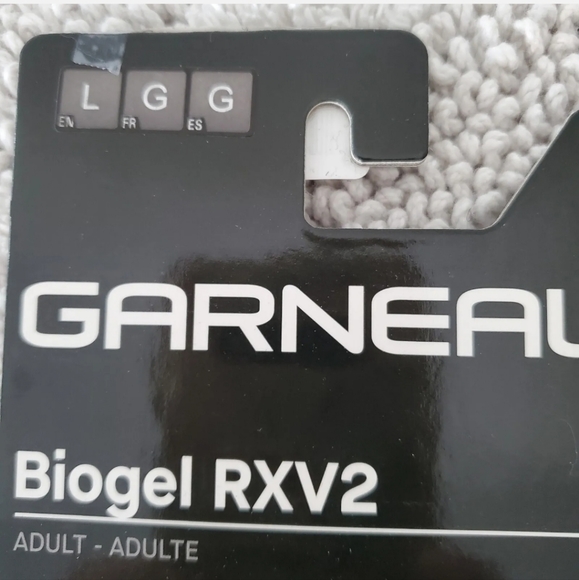 NWT LOUIS GARNEAU Adult Sz Large Biogel RXV2 Cycling Gloves Black White - Picture 8 of 10